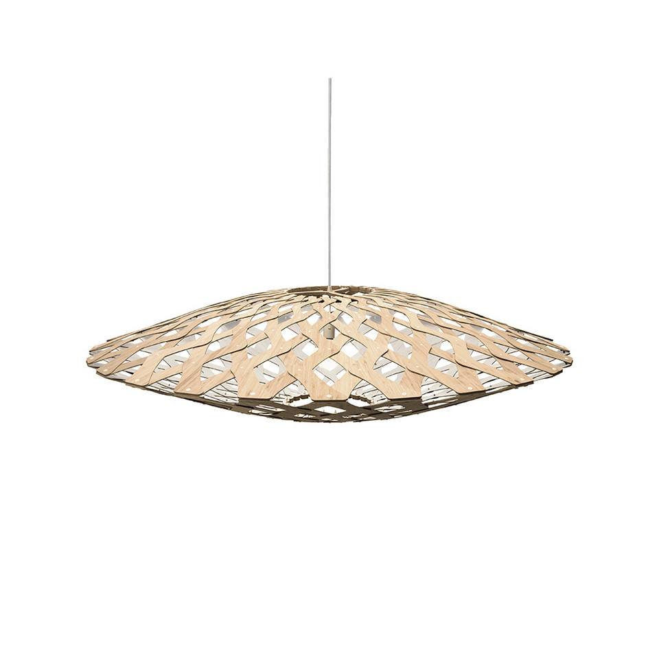 david trubridge Flax pendellampa Ø110, vit från david trubridge