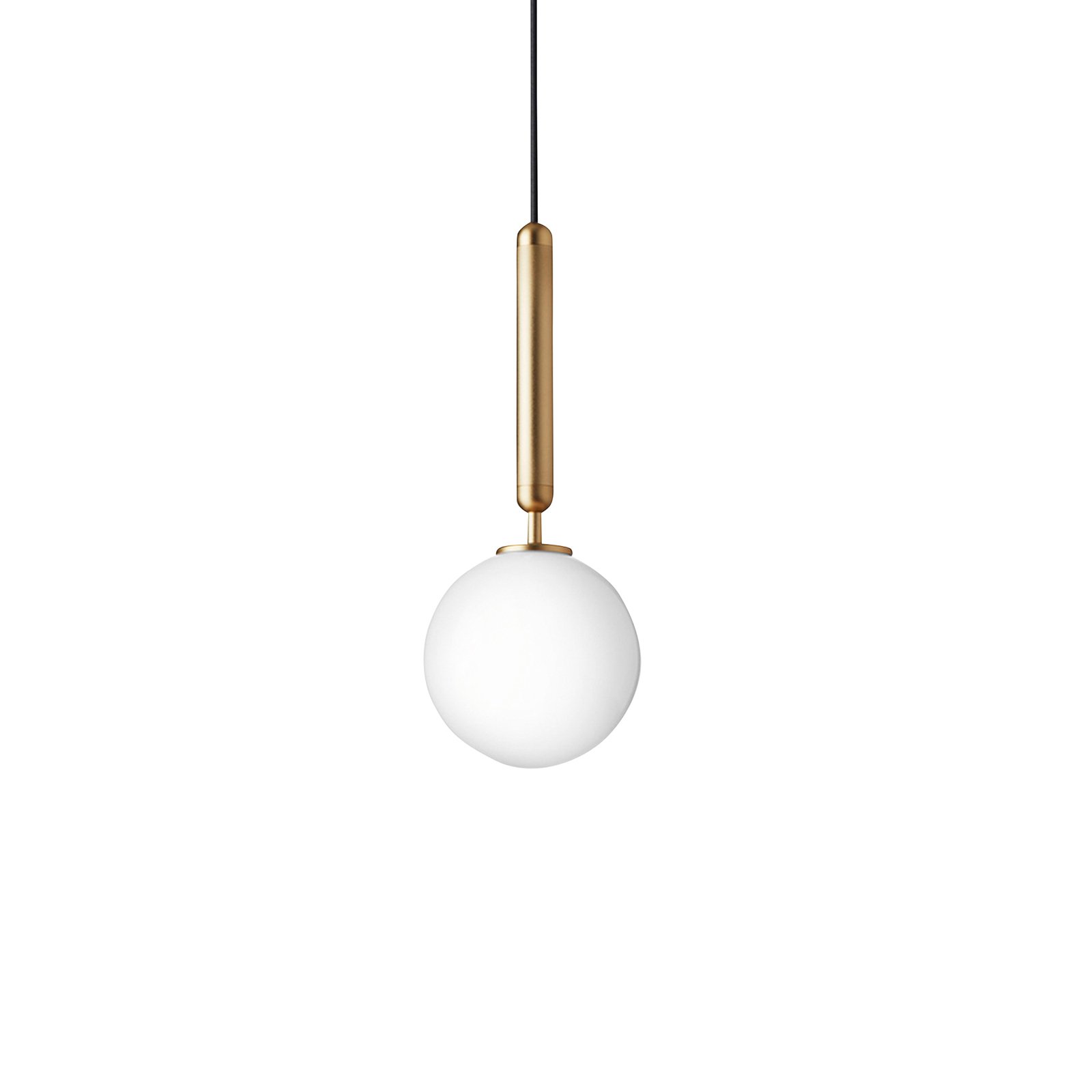 Nuura Miira 1 hanging light 1-bulb brass/white