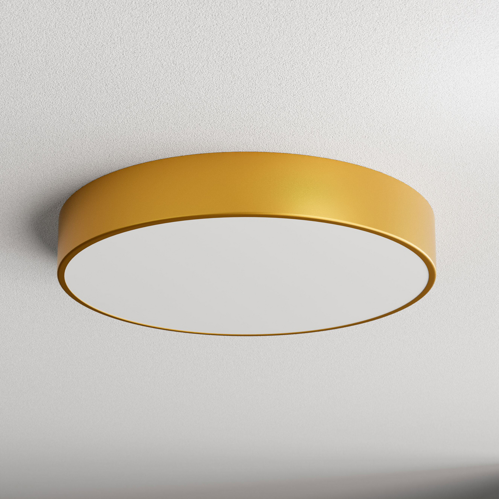 Deckenlampe Cleo 500, gold, Sensor, IP54, Ø 50 cm, Metall