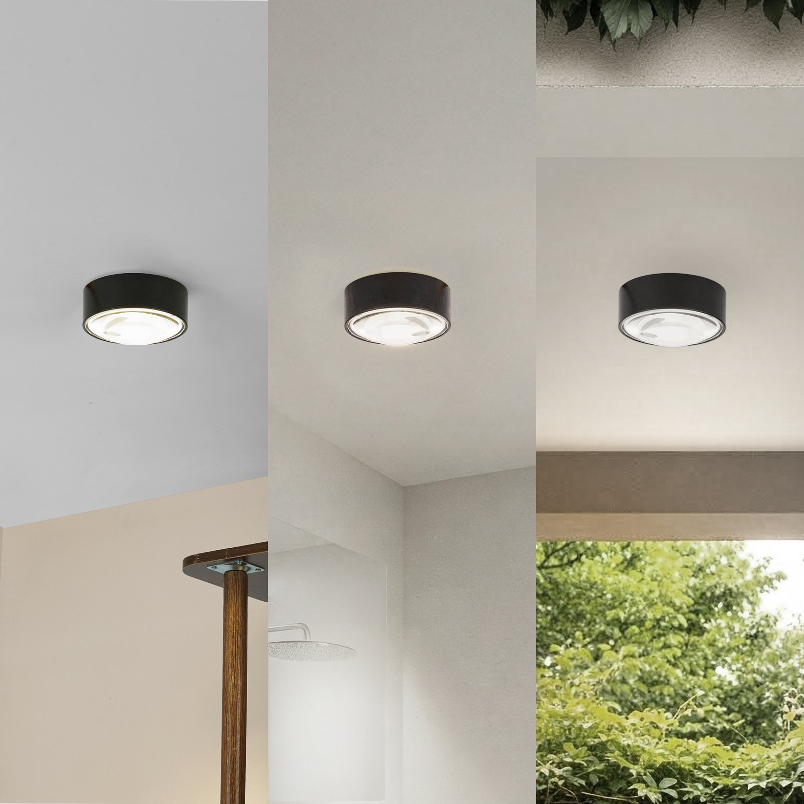 LED svítidlo Siaka, černé, Ø 5 cm, kov, IP65 - Lindby LED svítidlo Siaka, černé, Ø 5 cm, kov, IP65 - Lindby