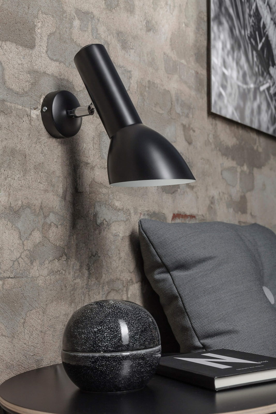 Oblique Candeeiro de Parede Flint Grey/Brass - CPH Lighting