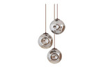 Valentina 3 Round Riippuvalaisin Smoked Grey/Coffee - Lindby