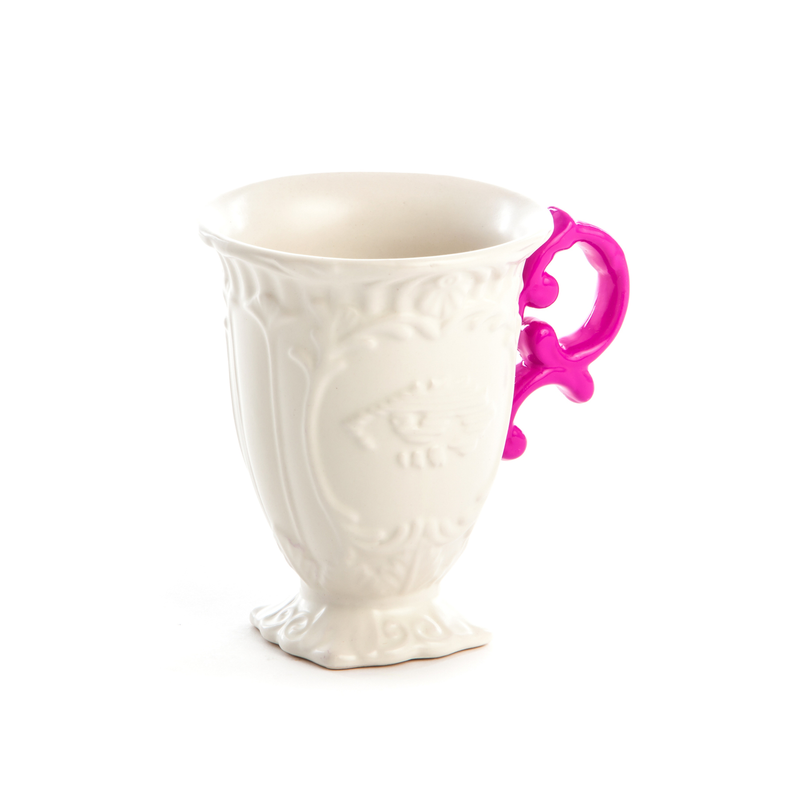 SELETTI caneca I-Wares, branco / cor-de-rosa, 300 ml, porcelana