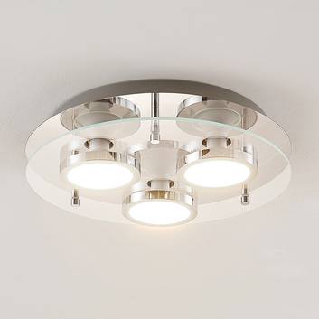 Lindby Gabryl LED-taklampa, 3 lampor, rund