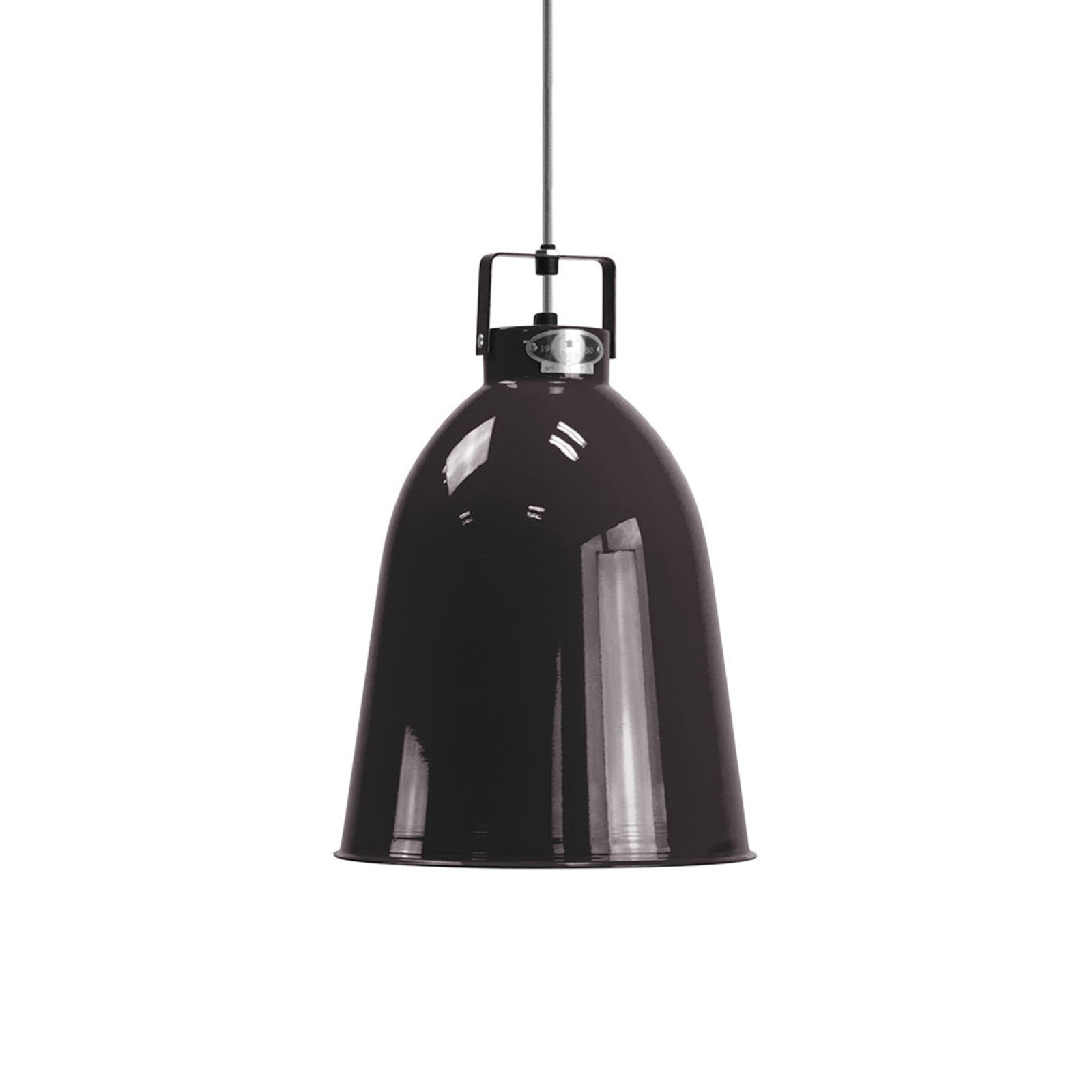 JIELDÉ Jieldé Clément C240 hanging lamp black Ø 24 cm, for Living / Dining Room, aluminium, E27, 75 W, energy efficiency: A++, H: 34.5 cm