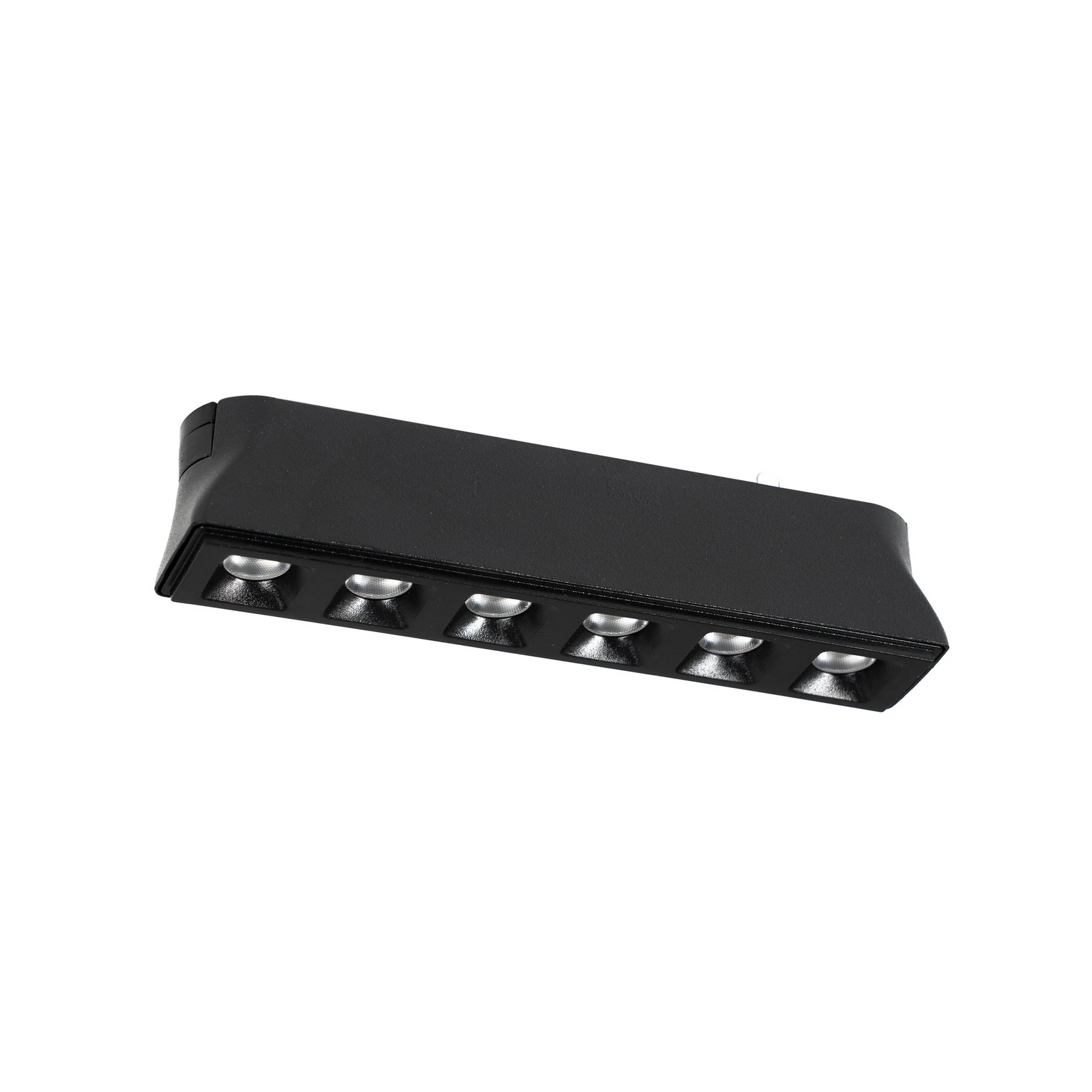 Lindby LED-strip 48 V Lumaro,sort,6 punkter,2,5cm,dæmpbar