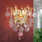 Lennarda Crystal Wall Light Gold