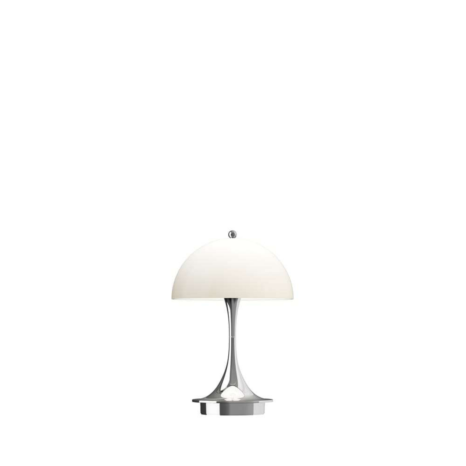 Panthella 160 Portable Lampada da Tavolo V3 Cromo Opale Beige - Louis Poulsen