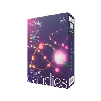 Twinkly Candies Herzen Bluetooth WLAN RGB grün 12m