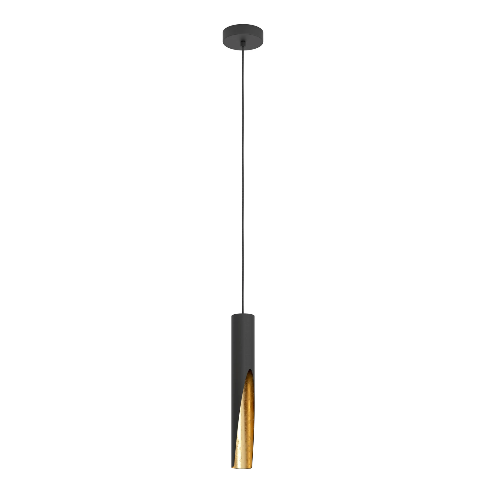 LED rippvalgusti Barbotto must/kuldne, 1fl.