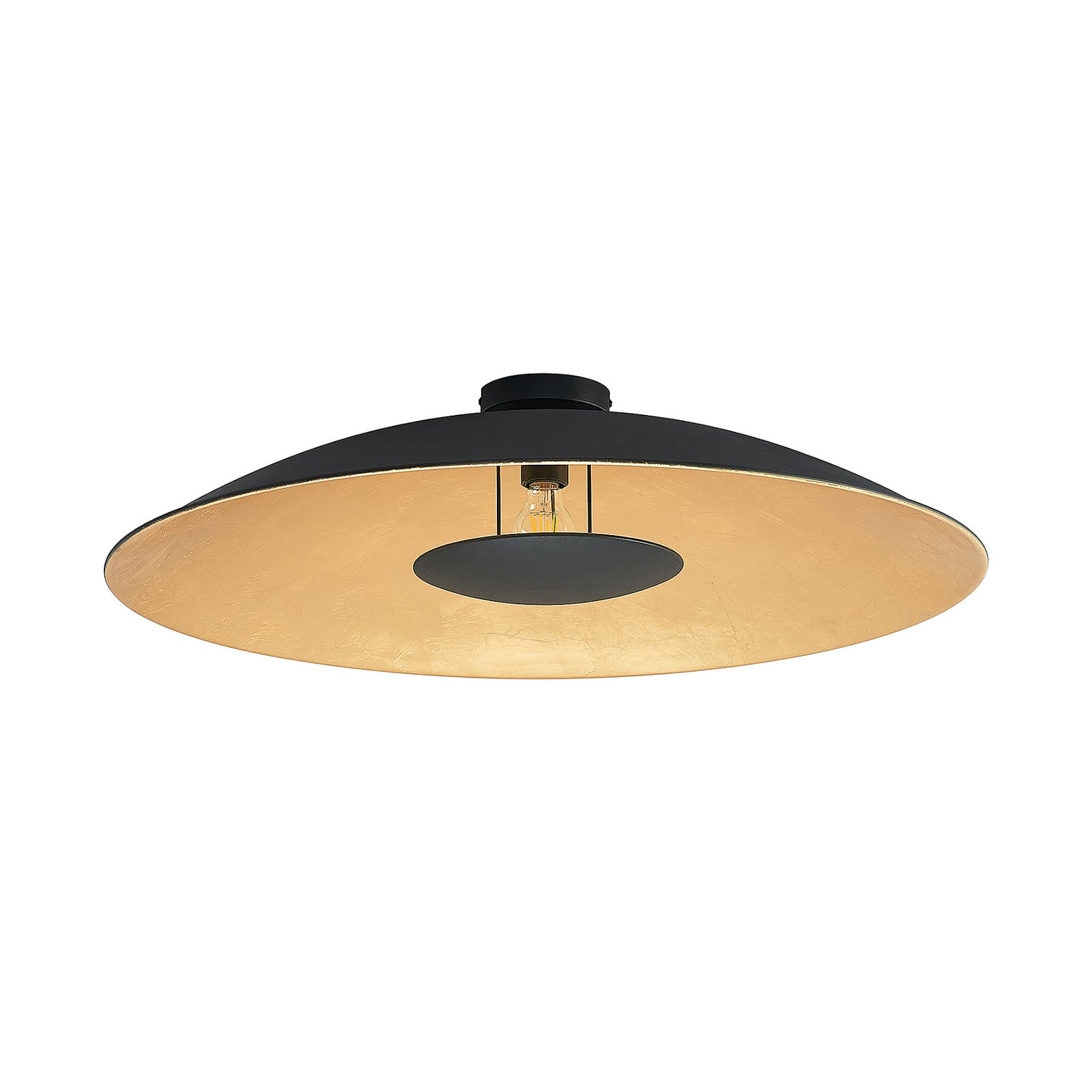 Narisara Ceiling Lamp Ø80 Black/Gold - Lindby