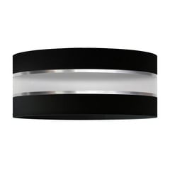 Lampeskærm Helen E27 Ø25/Højde15cm sort/sølv