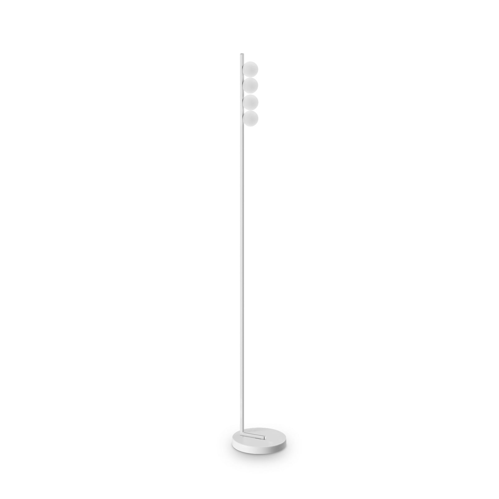 Lampadar LED IDEAL LUX Binomio alb 155 cm metal cu 4 becuri - Camera de zi / sufragerie - Modern