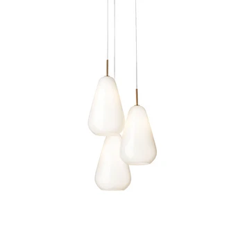 Anoli 3 Chandelier Nordic Gold/Opal - Nuura