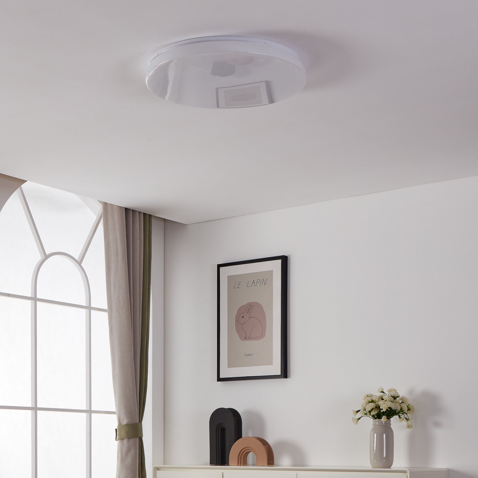 EGLO connect ceiling lamp Totari-Z, Ø56cm, 32W, crystal effect