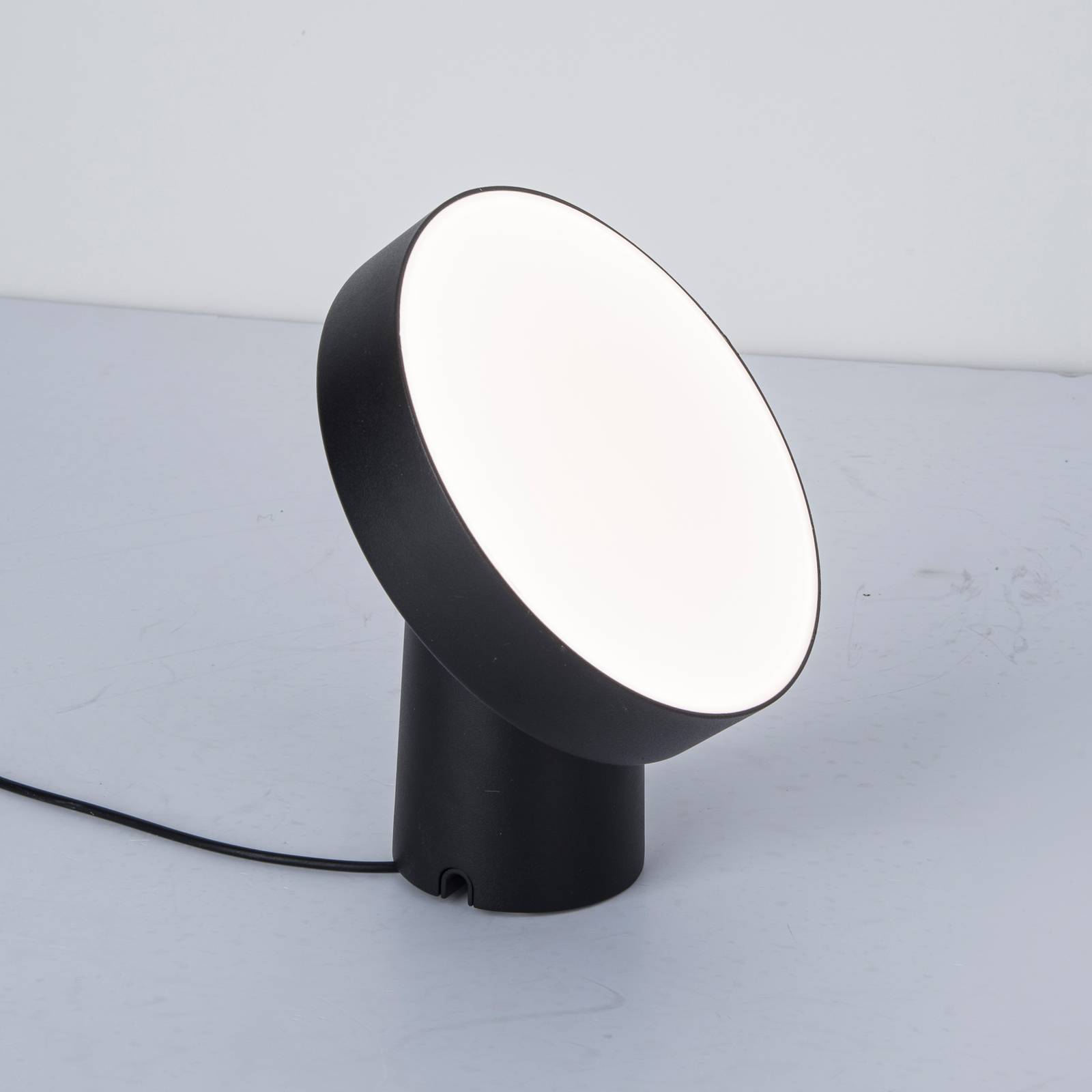 E-shop Stolová LED lampa Moa s funkciou RGBW, čierna