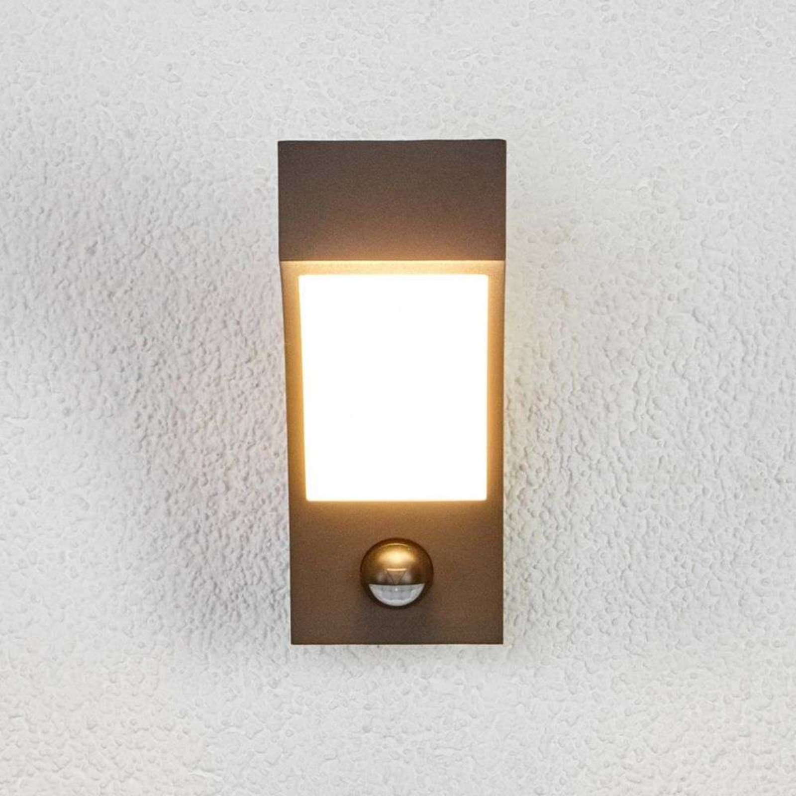 Lennik LED Aplica de Exterior w/Sensor Graphite - Lucande