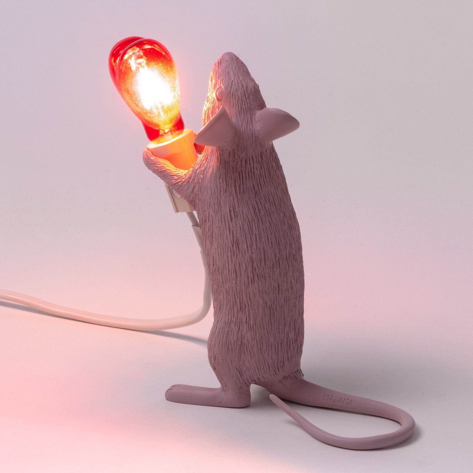 SELETTI Mouse Lamp Valentine Dekolampe USB weiß