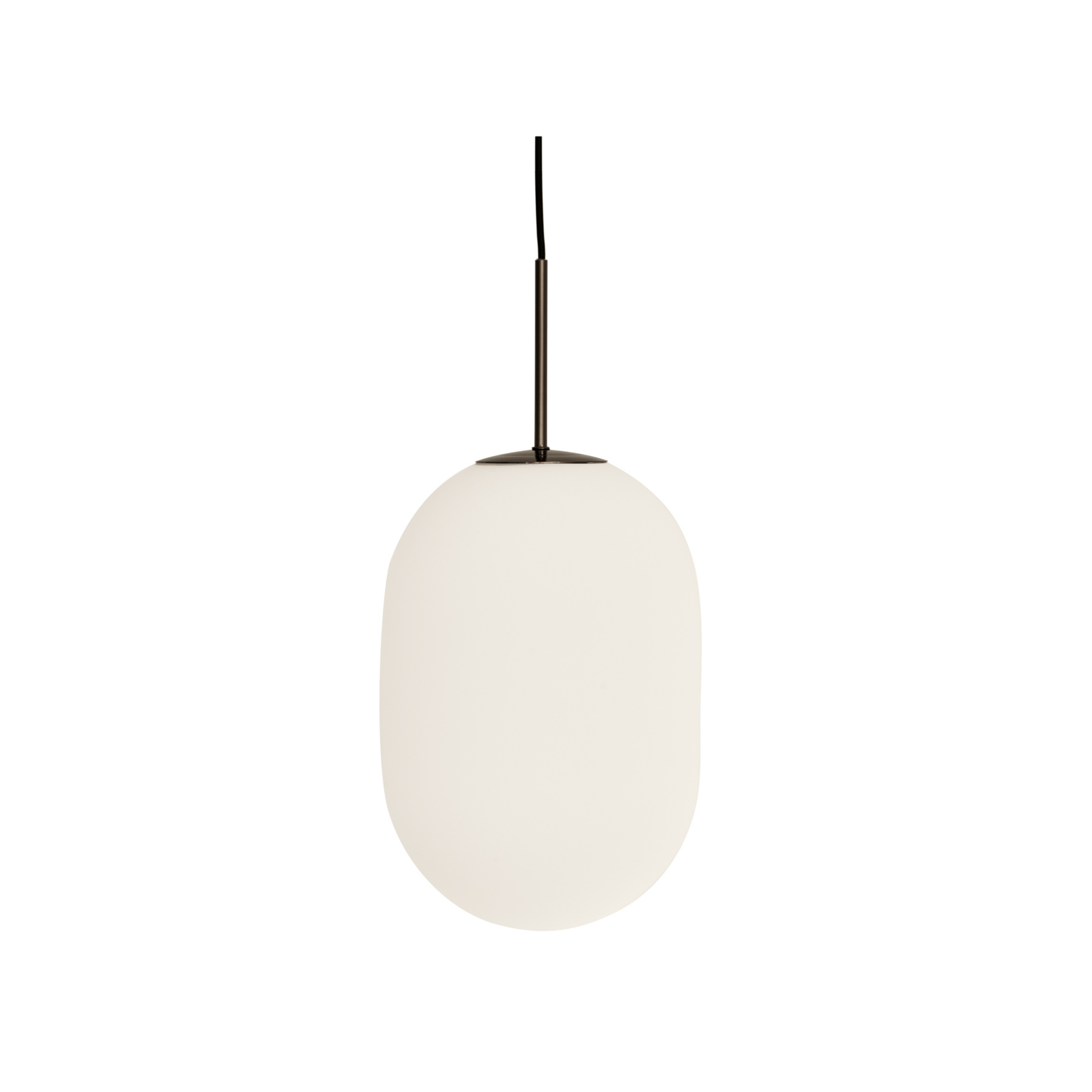 Noor Hängeleuchte, Ø 24 cm, opal/schwarz, Glas - Watt & Veke