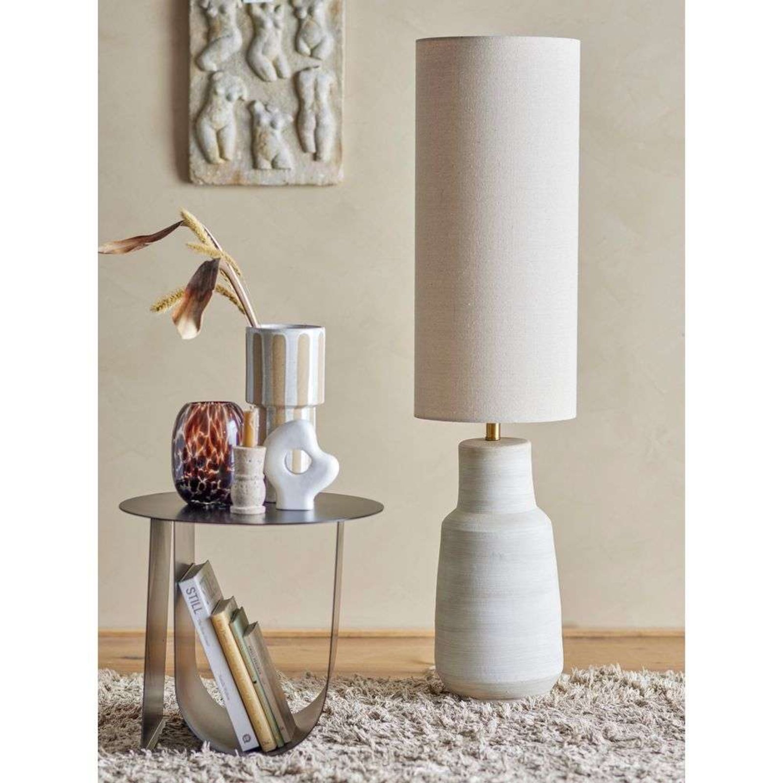 Linetta Floor Lamp White  - Bloomingville