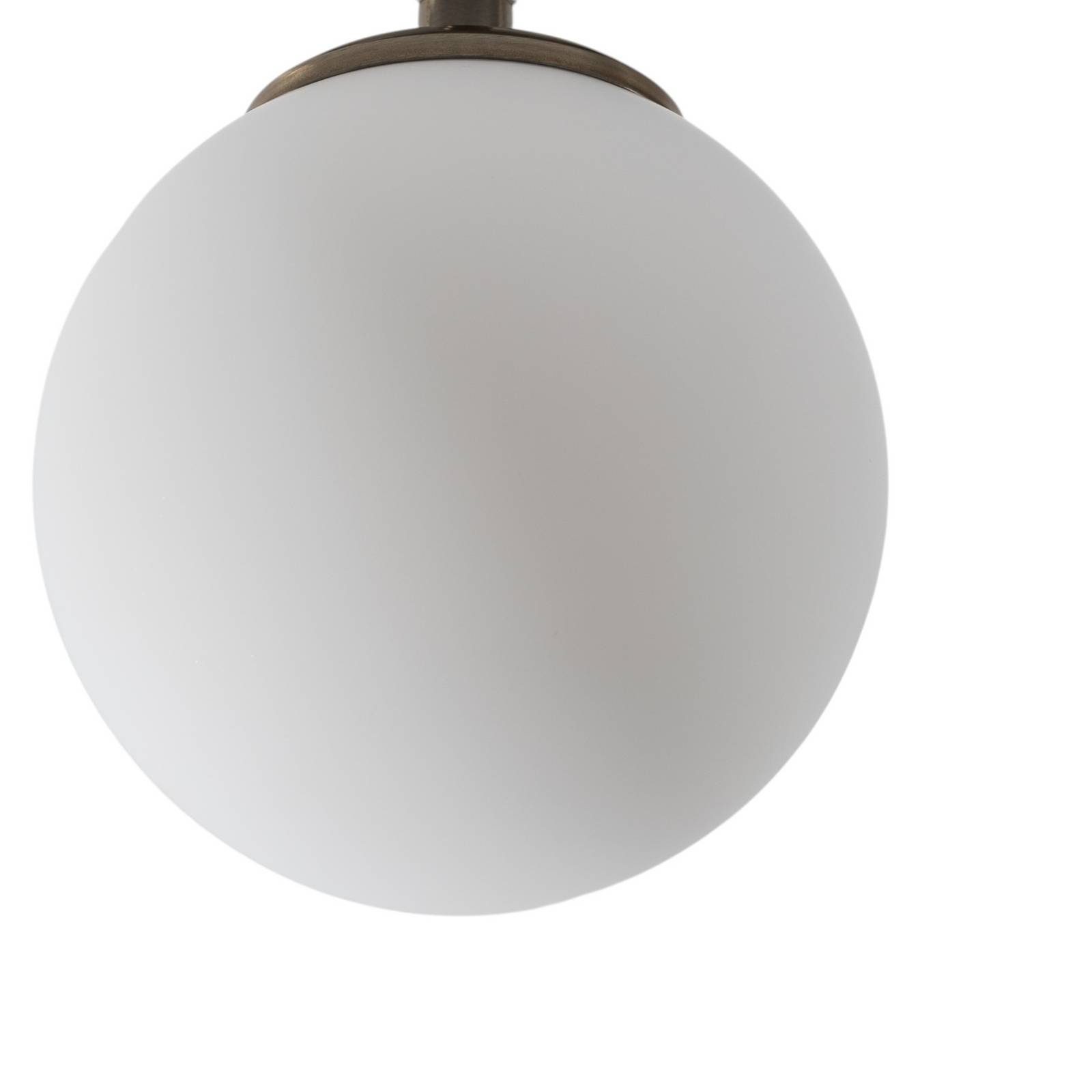 Deckenlampe Atmaca 10220, goldfarben antik, Opalglas Ø 15 cm günstig online kaufen