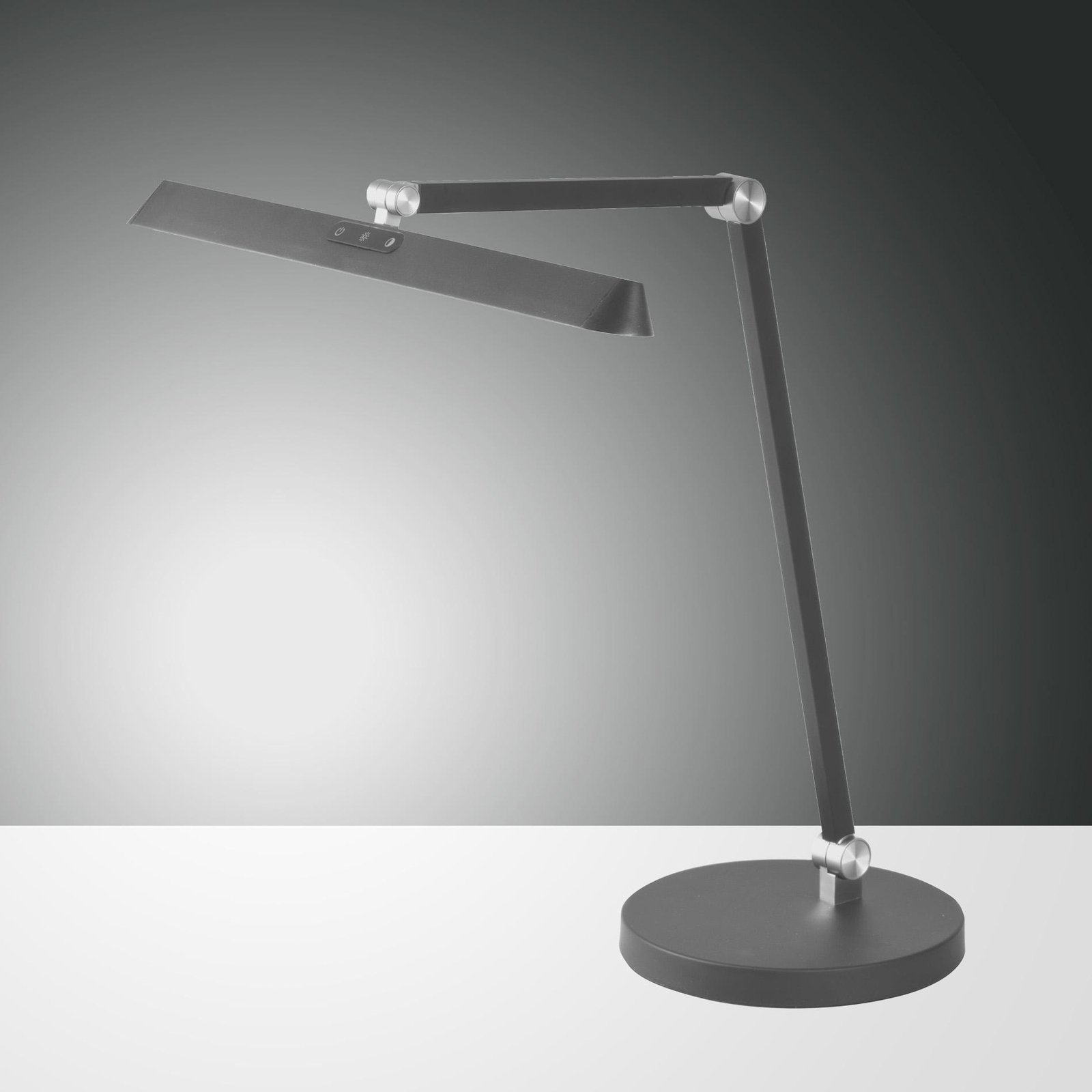 LED galda lampa Beba, antracīts, CCT, regulējama, aptumšojama