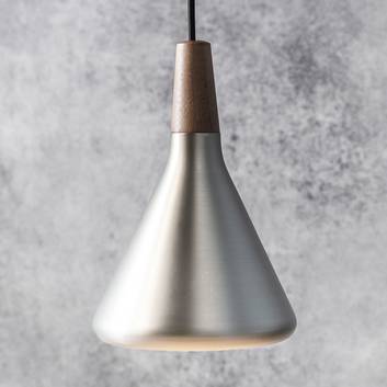 Lámpara colgante Nori de metal color acero Ø 18 cm