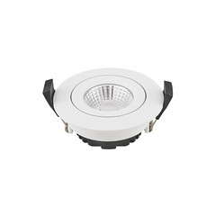 Foco empotrable LED Diled, Ø 8,5 cm, 6 W, Dime LED, blanco
