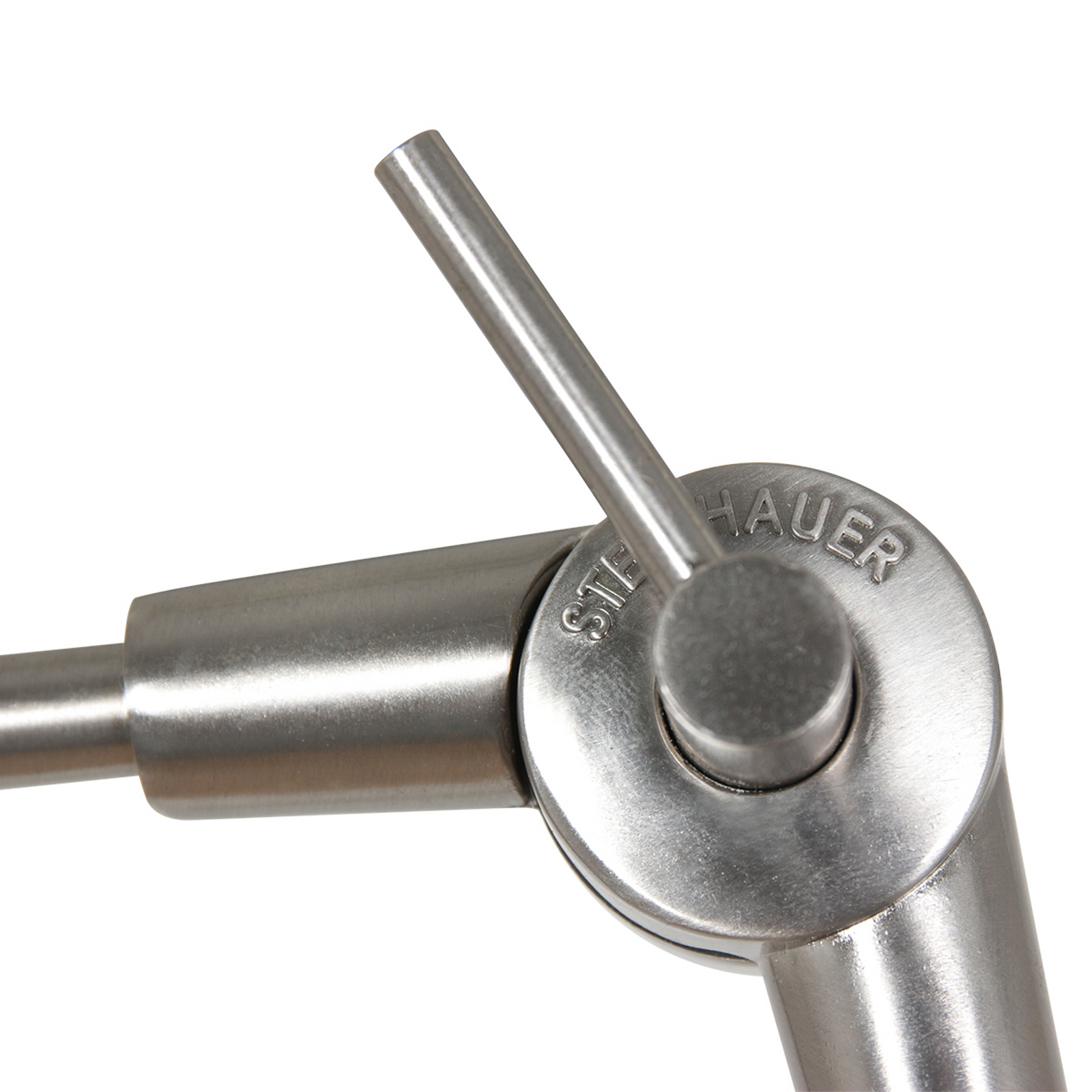 Aplică de perete Prestige Chic oțel/negru-auriu, proiecție 90 cm