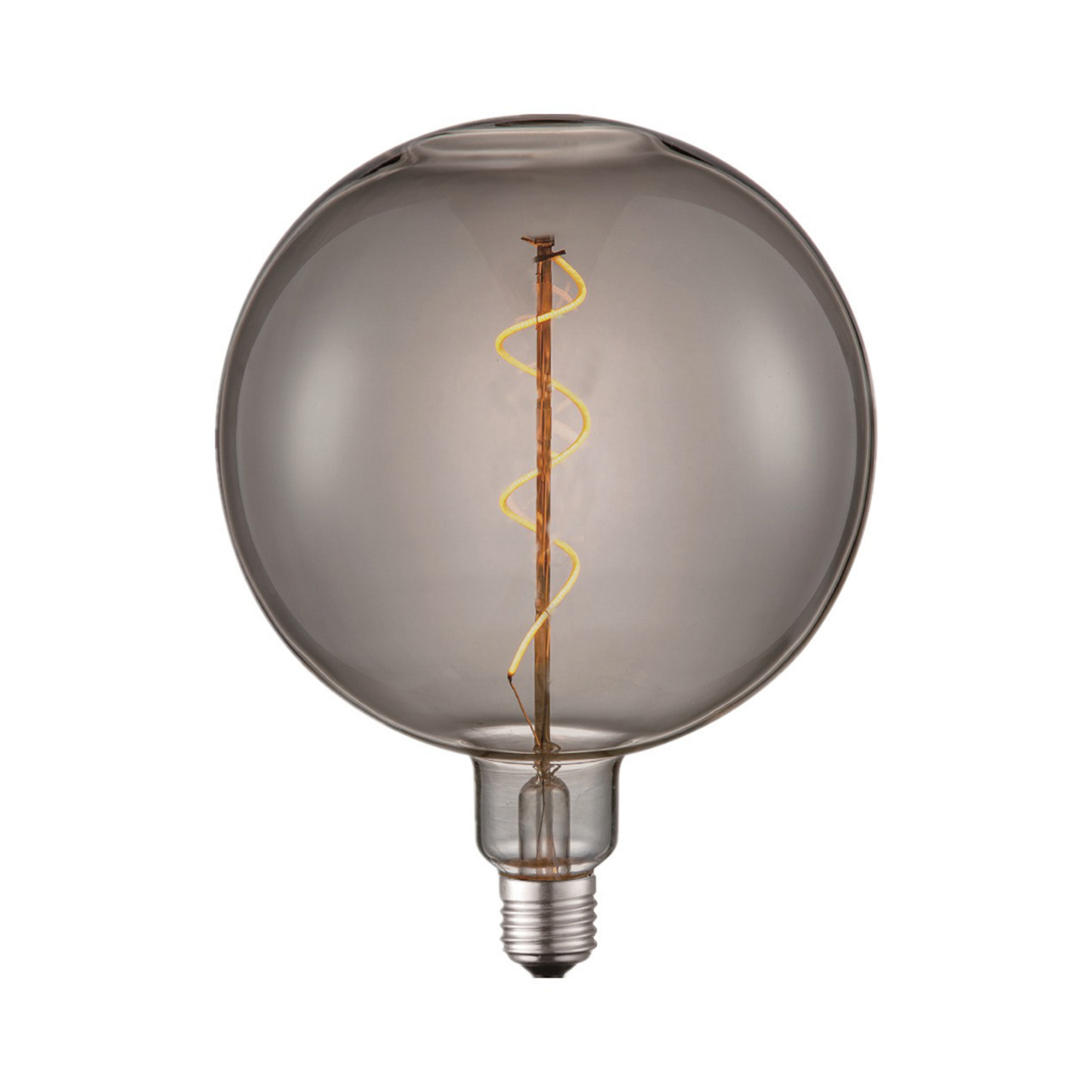 Lucande LED-kugle E27 Ø 18cm 4W 1800K smoke