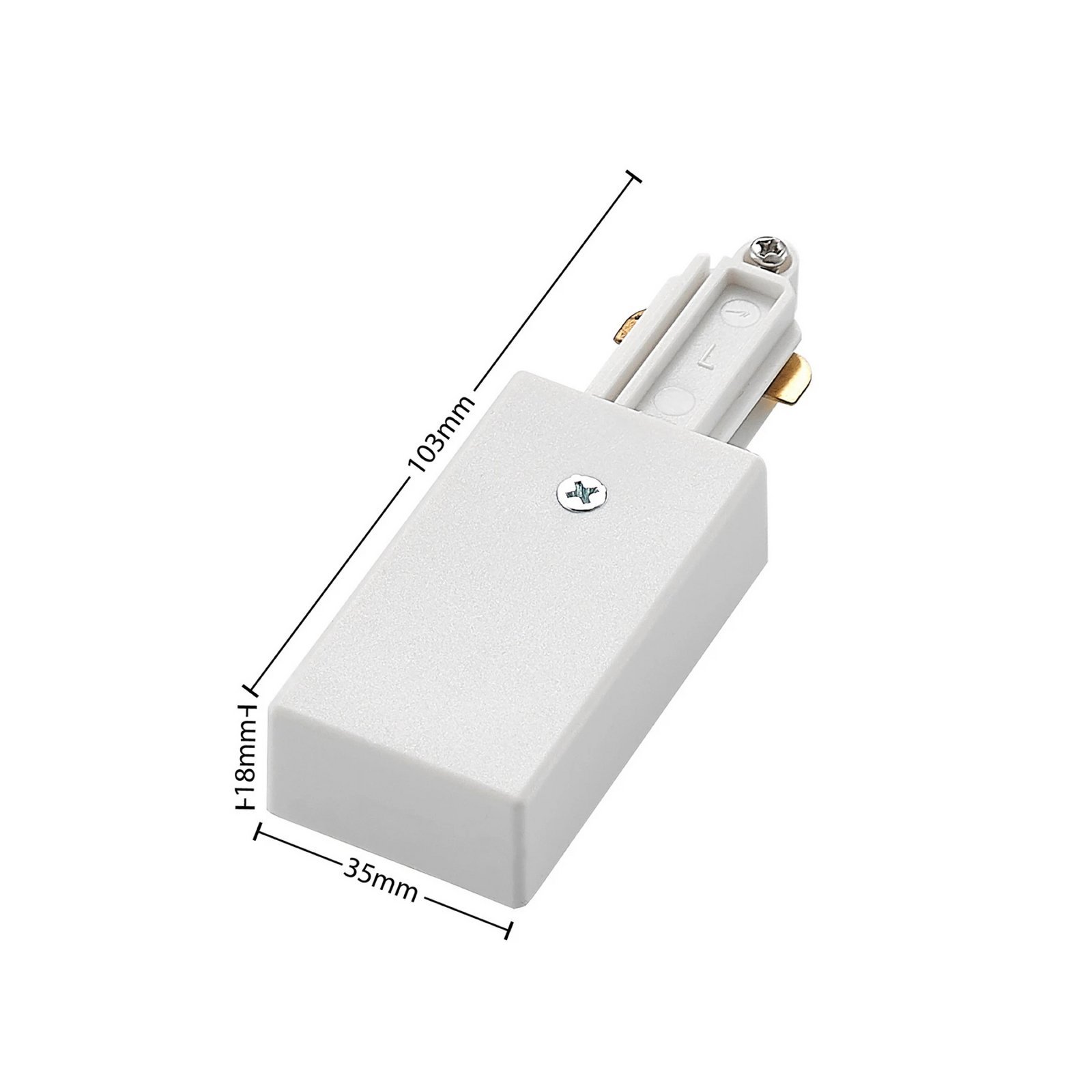 Lindby 1-Phasen-Schienensystem Linaro, GU10, 14-flg., weiß