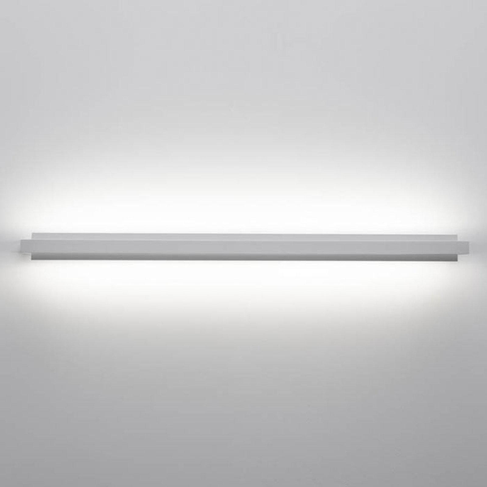 LED-vägglampa Tablet W1, bredd 66 cm, vit