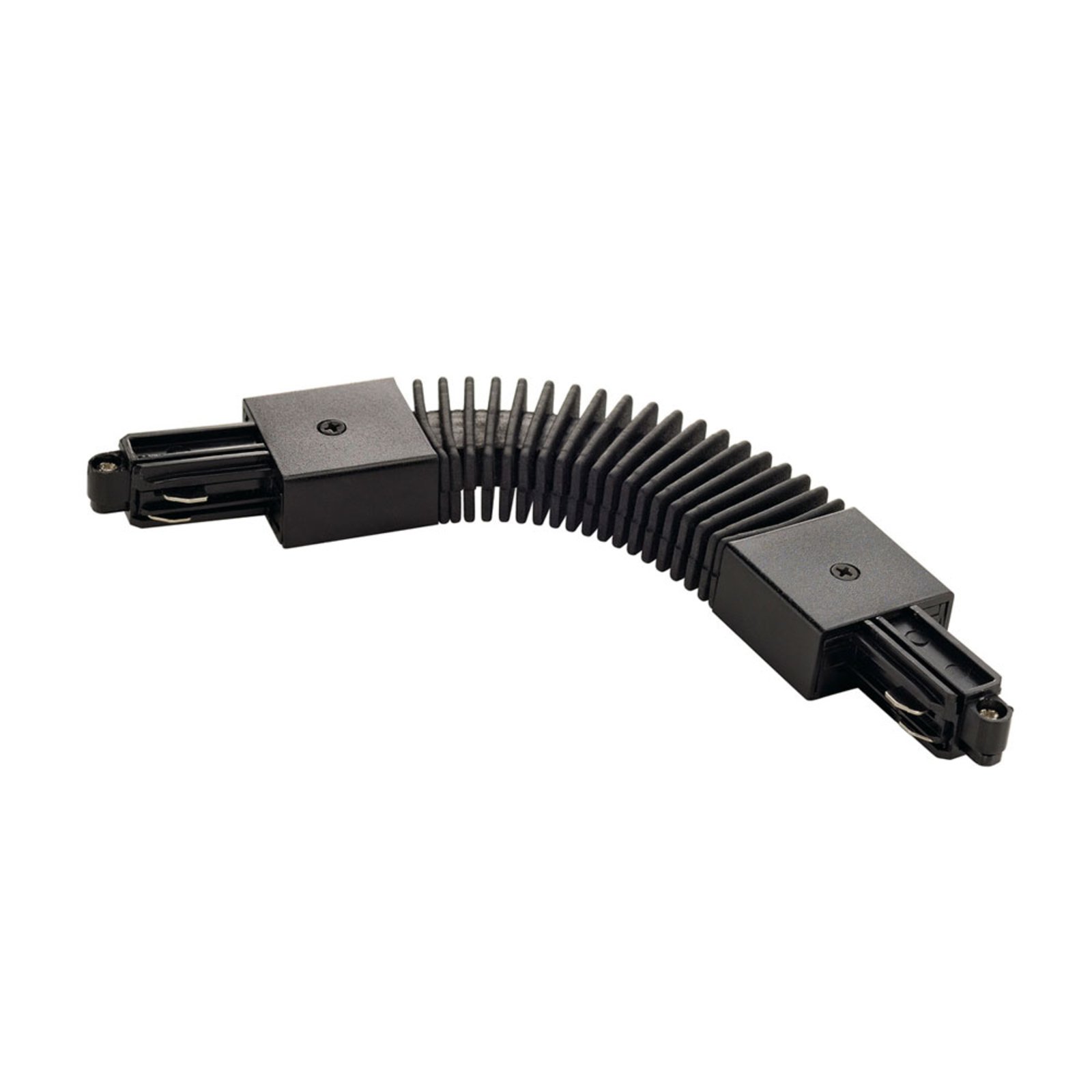 SLV flex connector single-circuit track, black, plastic, L: 16.4 cm, W: 3.5 cm, H: 1.8 cm