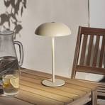 Arcchio lampe de table LED rechargeable Thenra, beige, support mural