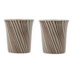 Tazza HDDiva, marrone, ceramica, 9 cm, set da 2 - House Doctor