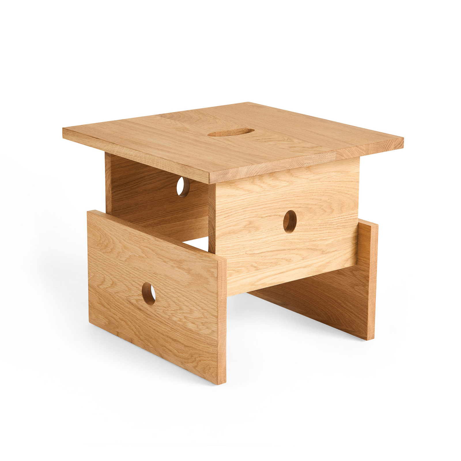 Wood Box sidobord, oljad ek, höjd 35 cm - HAY