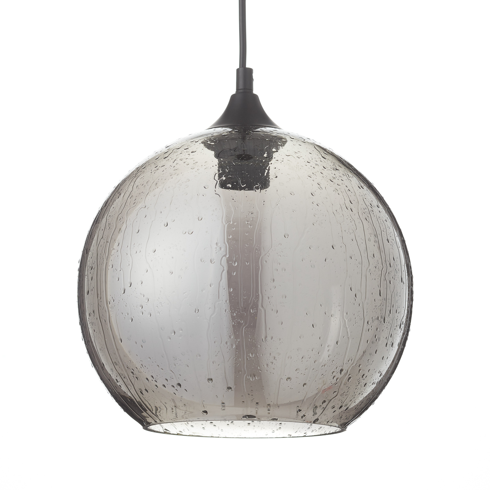 Bergen glas-hængelampe med regneffekt Ø 25cm