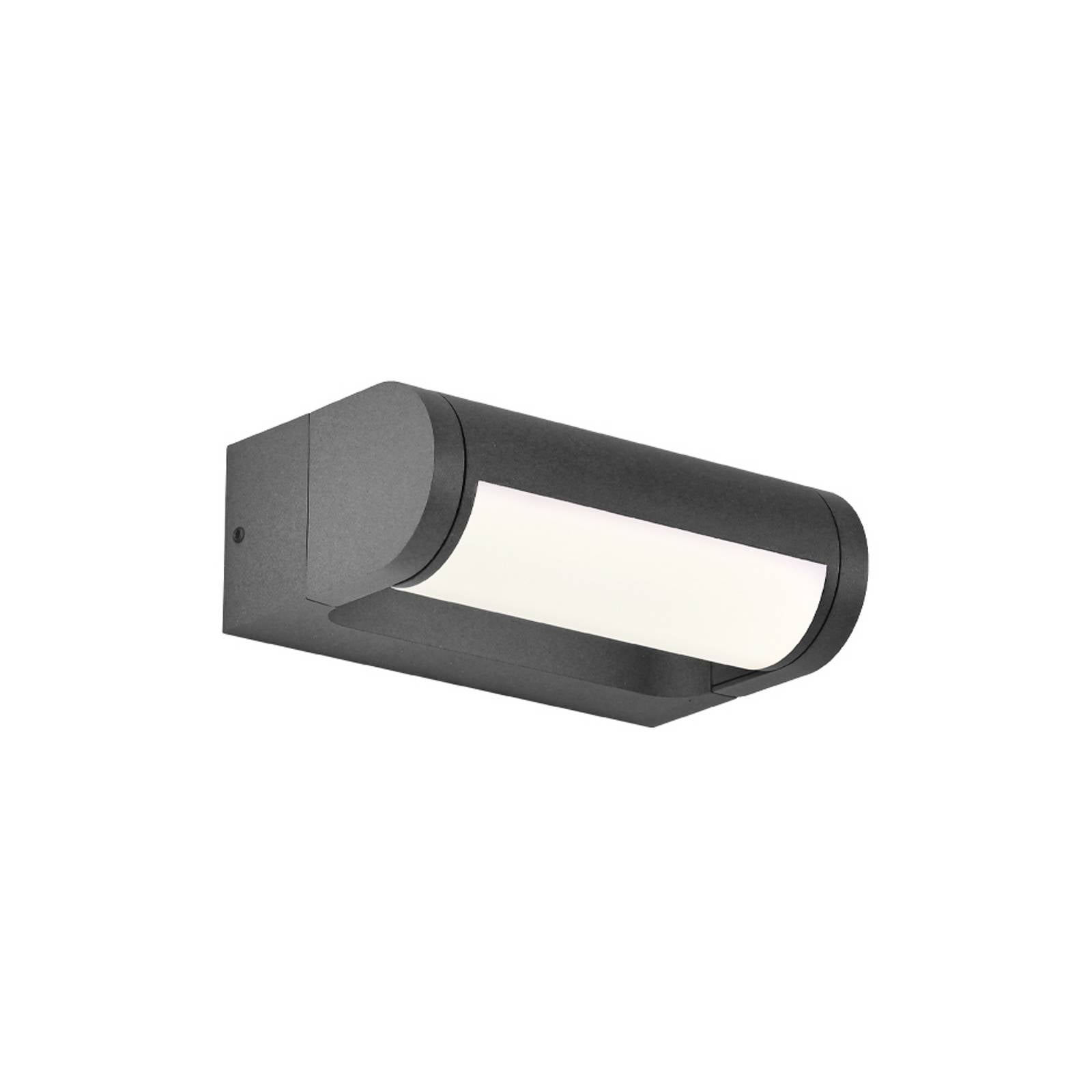 Viokef Applique d'extérieur LED Randal, gris foncé, largeur 17 cm, métal