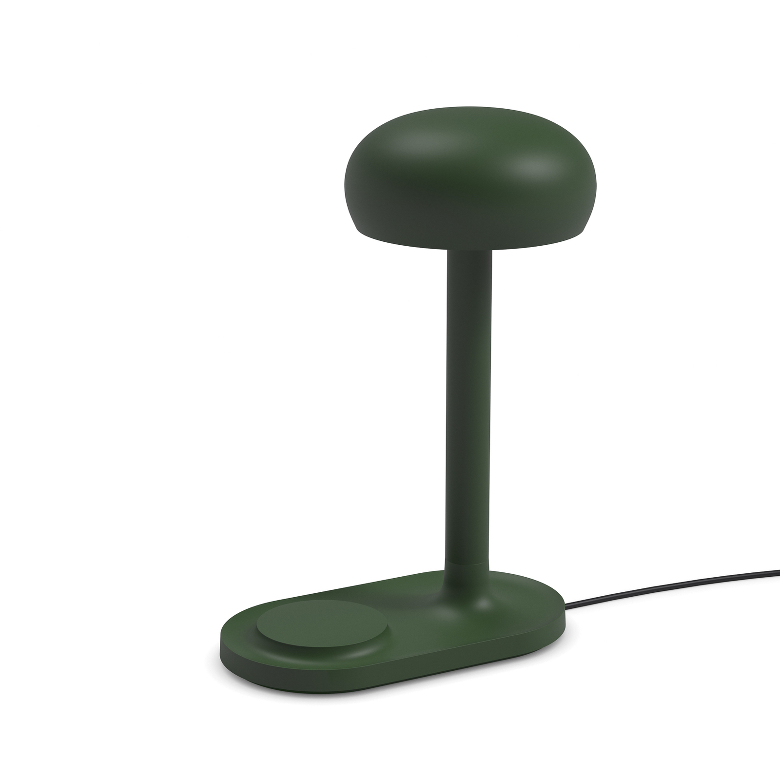 Eva Solo lámpara de mesa LED Emendo, verde, superficie de carga, táctil