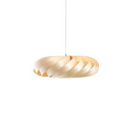 Lampada a sospensione Tom Rossau TR5, Ø 60 cm, colore naturale, legno di betulla