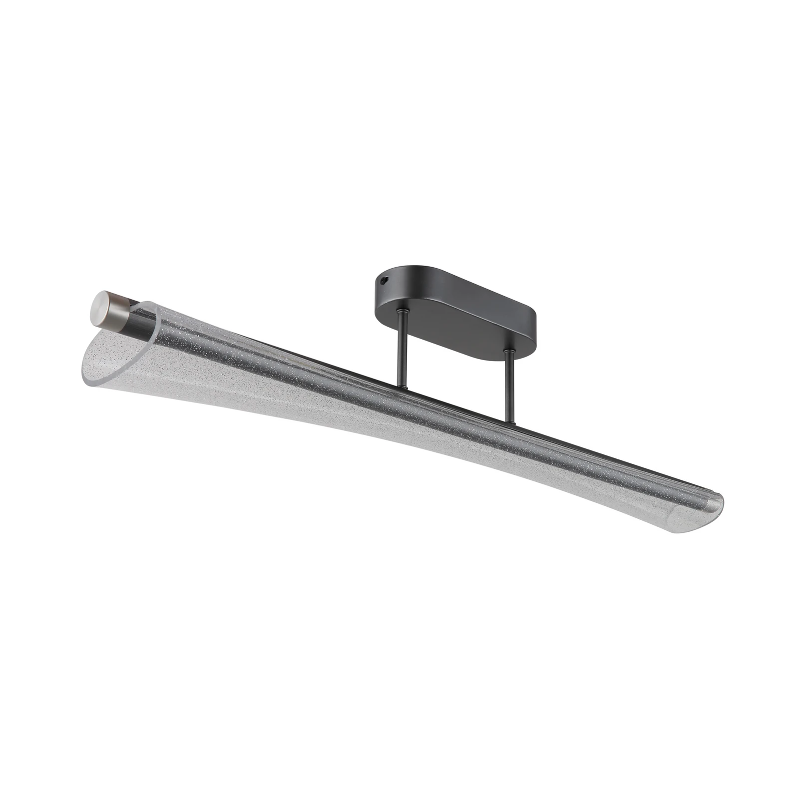 Malinda LED mennyezeti lámpa, átlátszó/antracit, 81 cm hosszú, CCT