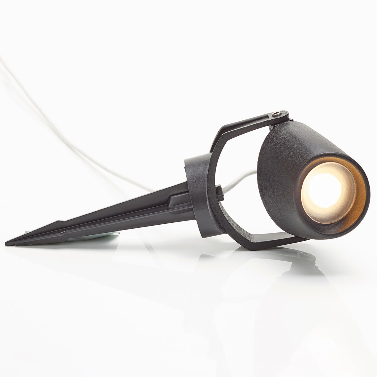 Spot à piquet Minitommy-EL 1 lampe CCT noir/givré