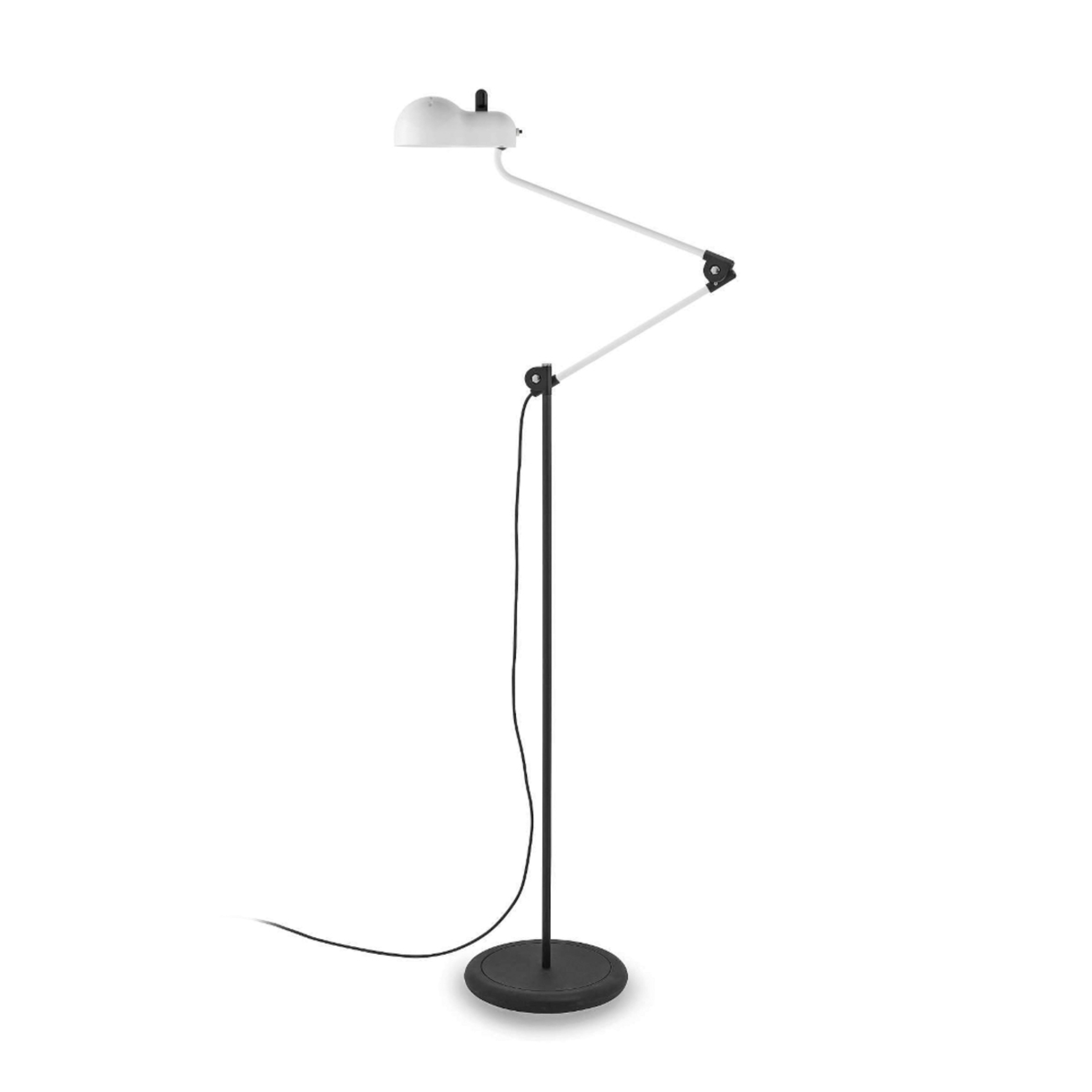 Topo LED floor lamp, white, height 140 cm - Stilnovo