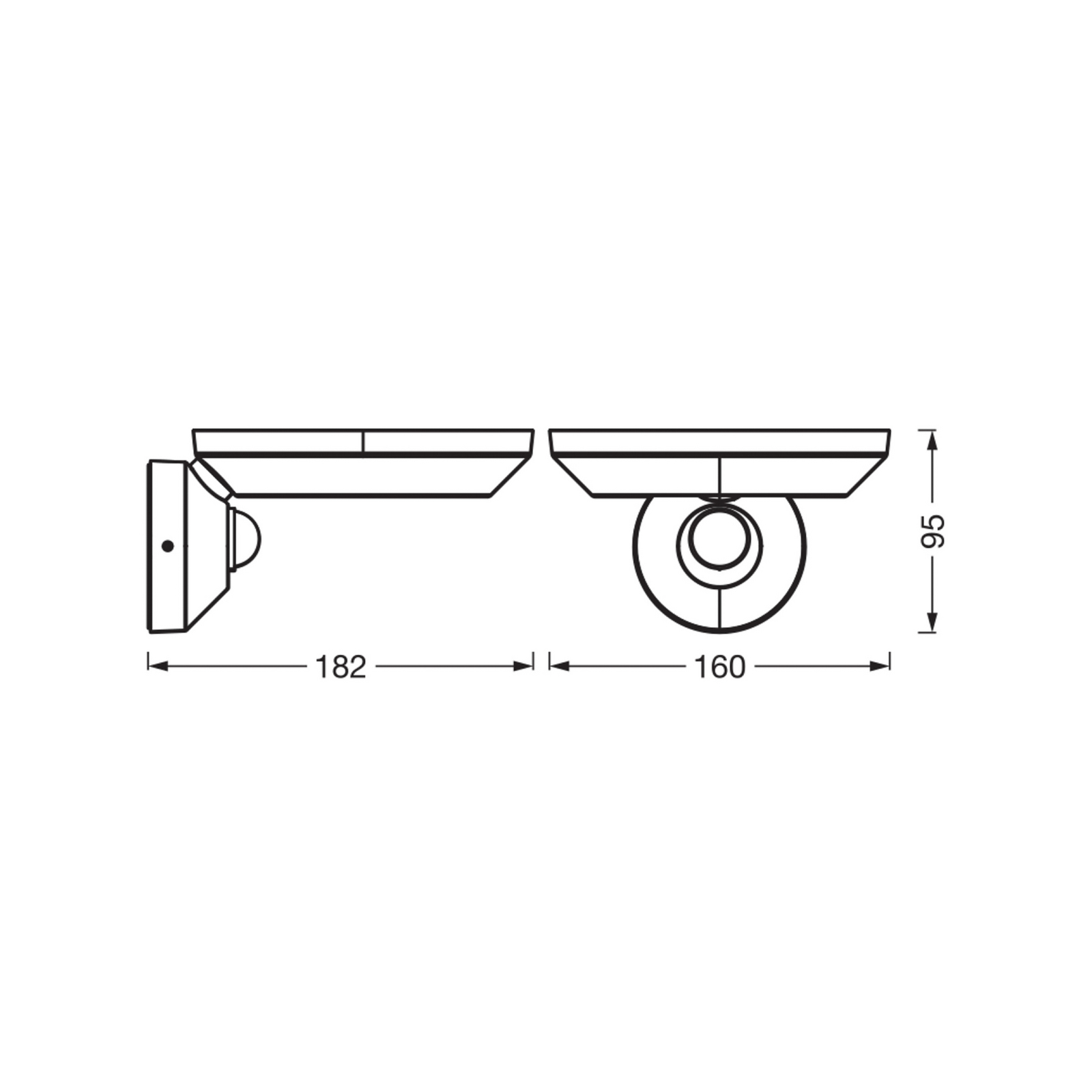 OSRAM LED-ulkoseinälamppu ENDURA STYLE, harmaa, 18 cm, IP65 OSRAM LED-ulkoseinälamppu ENDURA STYLE, harmaa, 18 cm, IP65