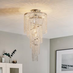 Laevalgusti Elica kristallspiraaliga, Ø 35 cm