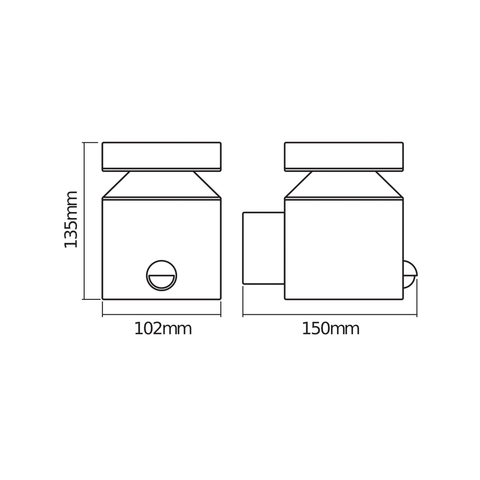 OSRAM LED-Sensor-Außenwandlampe ENDURA STYLE CYLINDER, stahl