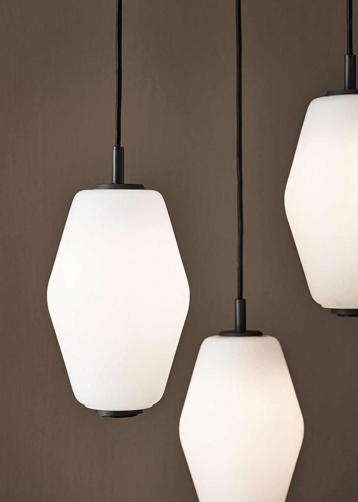 Dahl Small Pendel Opal Glas Hvid/Grå Northern - Stue - Metal