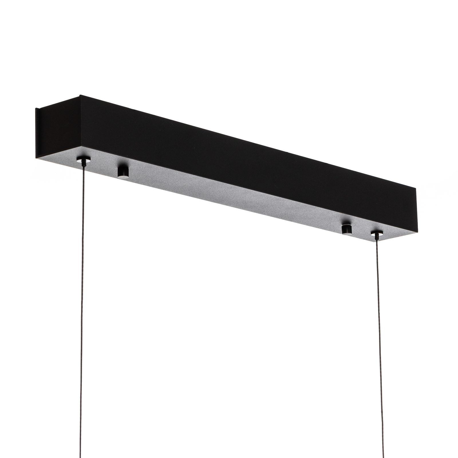 Quitani Lampa wisząca LED Kiera, dąb/czarny, 98 cm