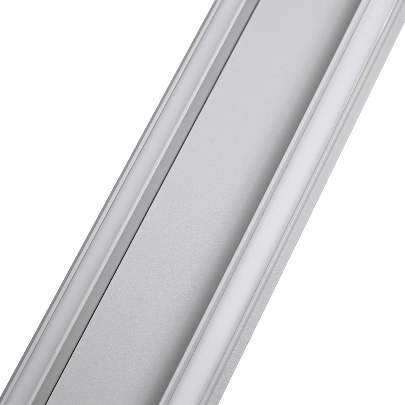Melira LED buiten wandlamp, grijs, lengte 100 cm, aluminium - Lucande