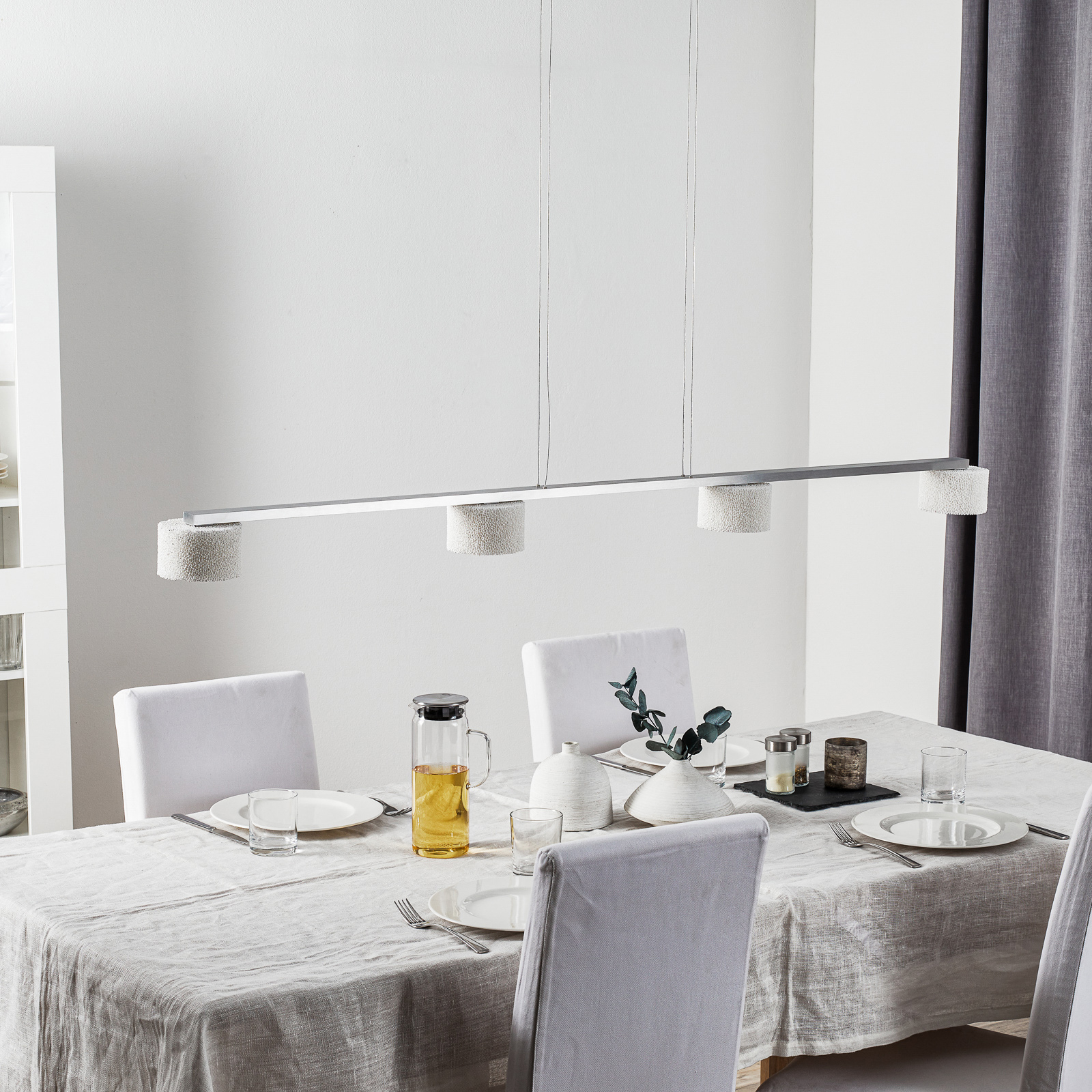 Reef 4 LED Lampa Wisząca Polished/White - Serien Lighting